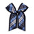 800 - Two-Layer Plaid Bow with Tails