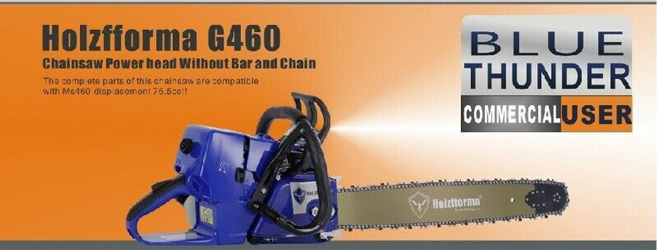 76.5cc Holzfforma® Blue Thunder G466 MS460 046 No Bar/ Chain