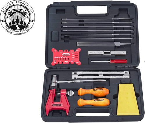 OREGON 601981 Chainsaw Chain Sharpening Kit with Hard Case