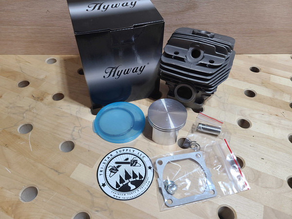 Hyway Hyway Nikasil Big Bore Cylinder Kit 56mm, Plus Gasket for Stihl 066, MS650, MS660 Replaces 1122-020-1211