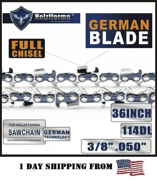 HOLZFFORMA 36" 3/8" .050 114Dl CHAINSAW CHAIN For Stihl Husqvarna