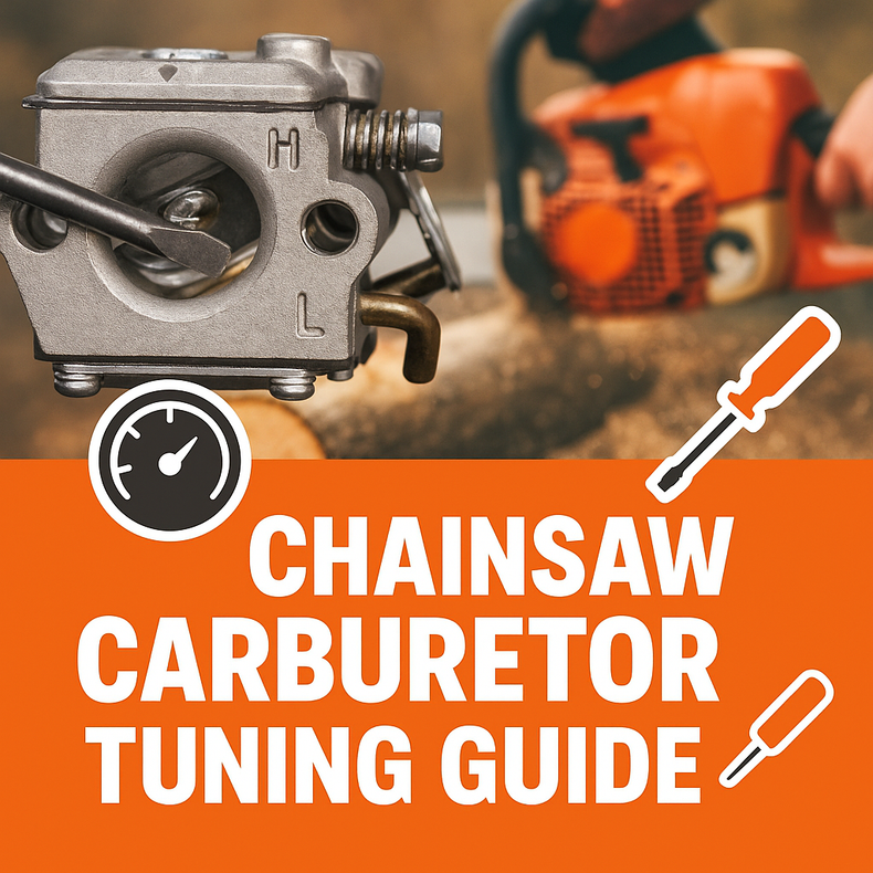 ADJUSTMENT AND TUNING OF A CHAINSAW CARBURETOR