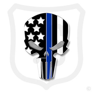 Flag Skull Support - Police Flag Skull Support - Police