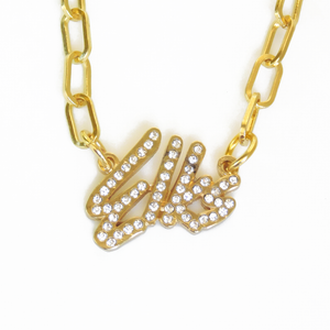 Elks Script Necklace (Gold) Elks Script Necklace (Gold)
