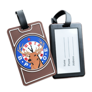 (SKU:1686) 2.5" x 6" PVC Luggage Bag Tag w/ Bag Tag Loop