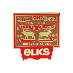 Elks CHEA Midterm Conference 2025 Tag Lapel Pin