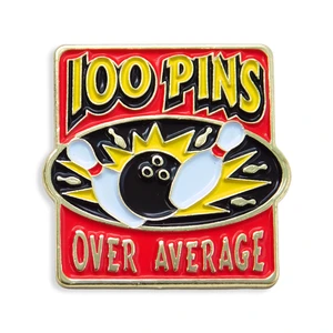 (SKU:795) 100 Pins Over Average Lapel Pin in Brass Finish.