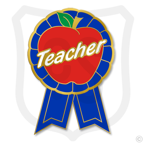 Blue Ribbon Teacher (Apple) Blue Ribbon Teacher (Apple)