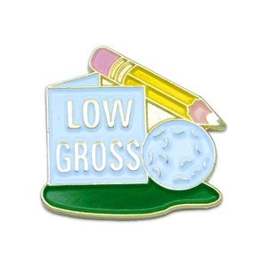 (SKU:882) Low Gross Lapel Pin in Brass Finish.
