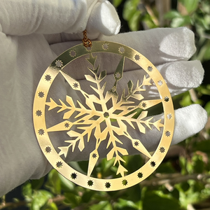 Snowflake Brass Ornament
