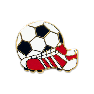 Soccer Ball & Shoe Lapel Pin