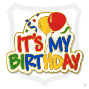 (SKU:20) It’s My Birthday Lapel Pin – Gold Finish