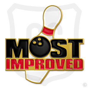 Most Improved w/ Bowling Pin Most Improved w/ Bowling Pin