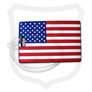 USA Flag PVC Bag Tag USA Flag PVC Bag Tag