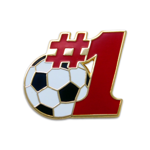 #1 Soccer Ball Lapel Pin