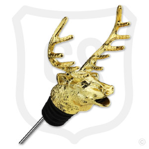 Elk Head Wine Spout Pourer - Gold Elk Head Wine Spout Pourer - Gold