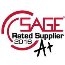SAGE Rated Supplier A+ 2016