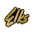 Elks Script Logo in Black 