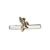 (SKU:1720) Elk Tie Clip — Gold on Nickel