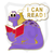 (SKU:613) I Can Read! (Dinosaur) Lapel Pin