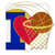 (SKU:310) I Love Basketball Lapel Pin in Brass Finish.