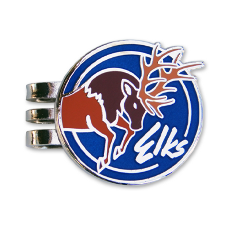 Charging Elk Golf Ball Marker & Hat Clip