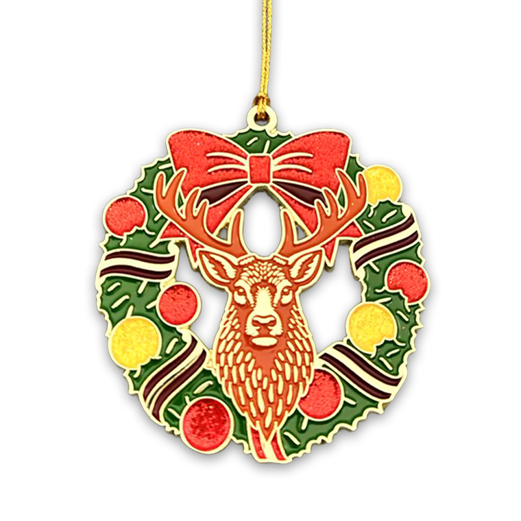 (SKU:1723) Elks Wreath Ornament