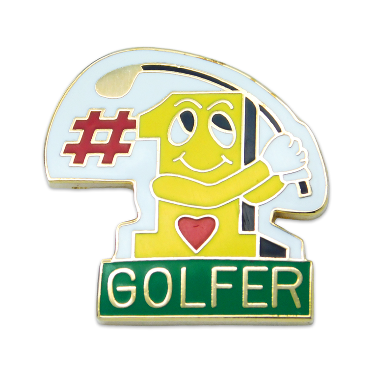 #1 Golfer Lapel Pin