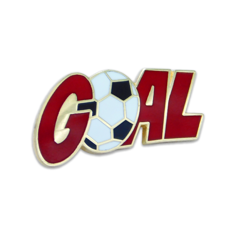 (SKU:273) GOAL Lapel Pin in Gold Finish.