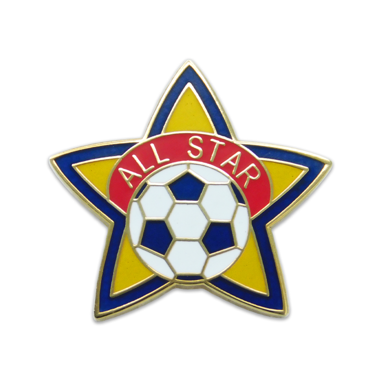 All Star Soccer Lapel Pin
