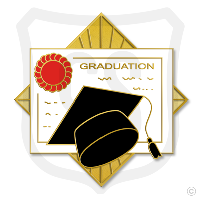 Graduation Academic Emblems Graduation Diploma - C. Sanders Emblems