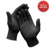 BLACK Nitrile Gloves Powder Free x 100