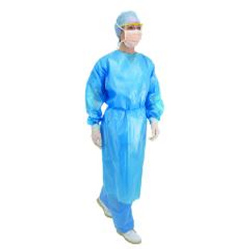 Blue Long Sleeve Fluid Protection Gowns