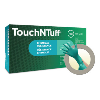 TouchNTuff® 92600 Nitrile PPE Gloves Green (Medium 7.5  8.0)