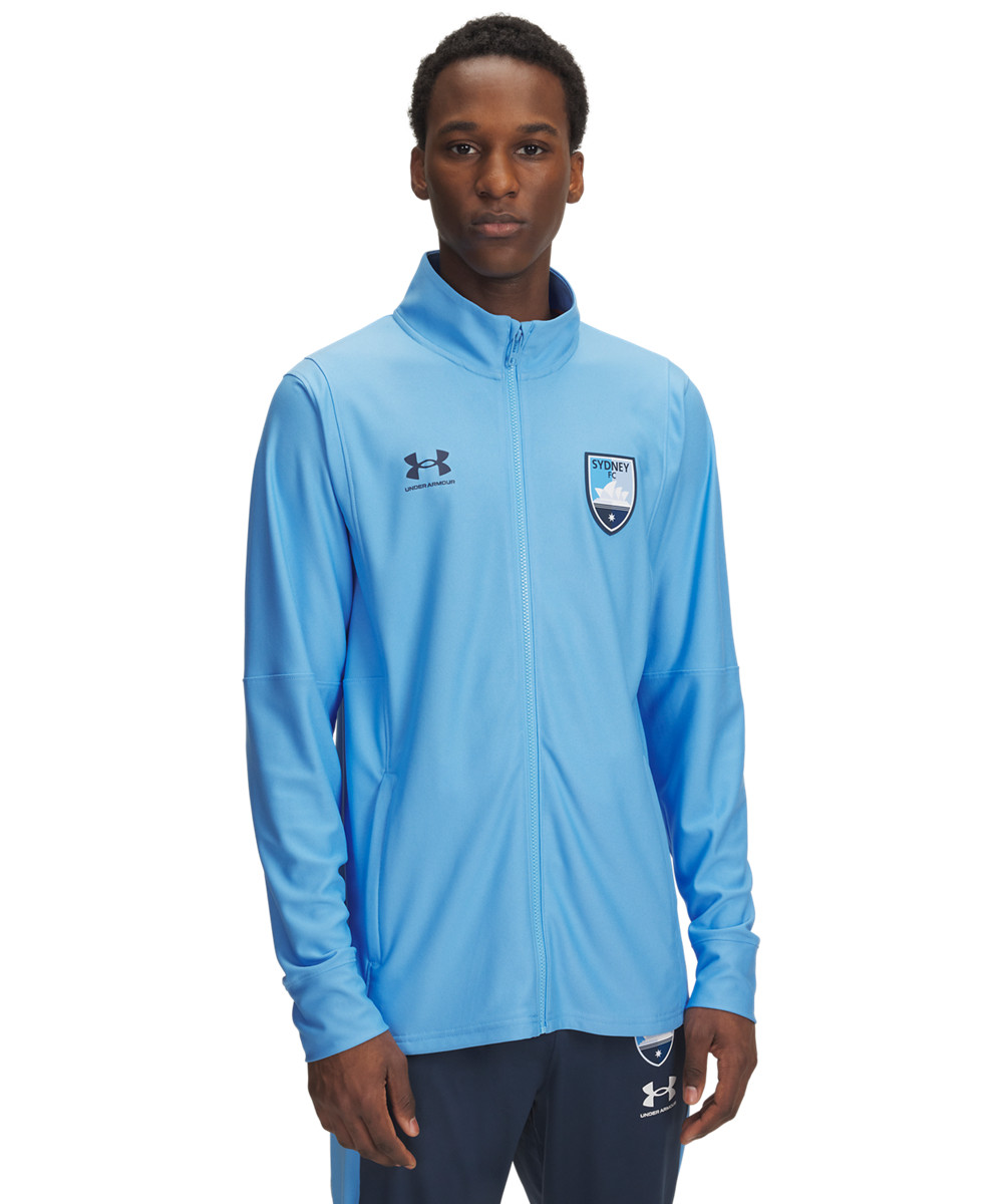 Sydney FC 25/26 UA Youths Challenger Track Jacket Sky Blue