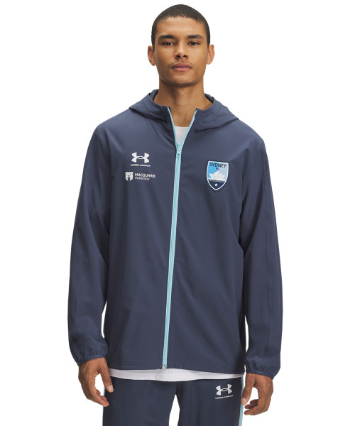 Sydney FC 25/26 UA Adults Challenger Storm Shell Jacket Sydney FC 25/26 UA Adults Challenger Storm Shell Jacket