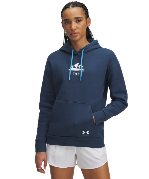 Sydney FC 25/26 UA Womens Fanwear Hoody Navy Sydney FC 25/26 UA Womens Fanwear Hoody Navy