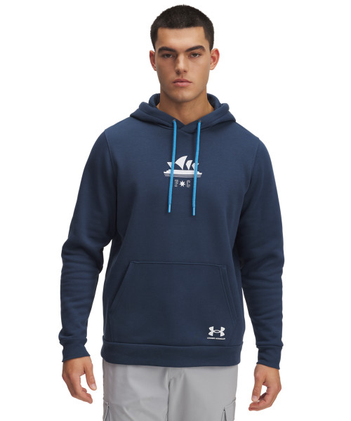 Sydney FC 25/26 UA Youths Fanwear Hoody Navy Sydney FC 25/26 UA Youths Fanwear Hoody Navy