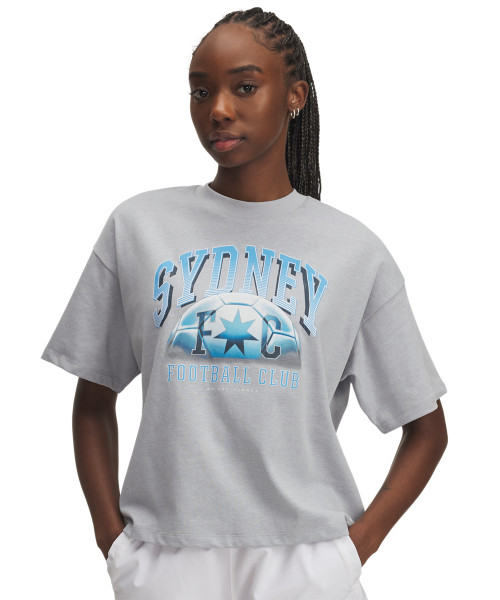 Sydney FC 25/26 UA Womens Graphic Tee Grey