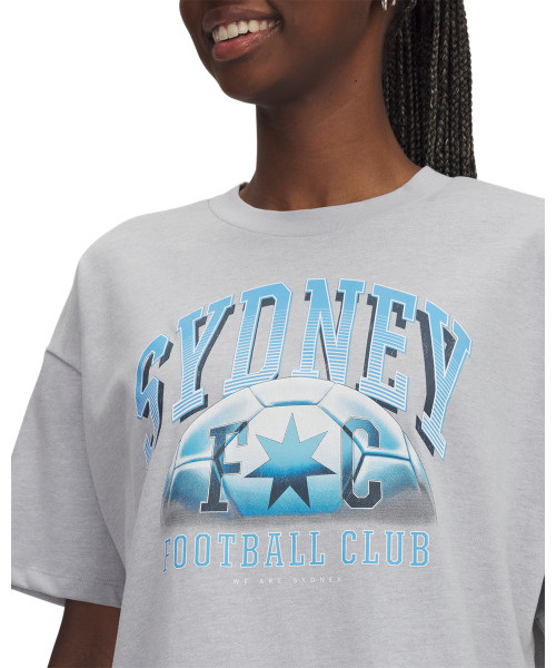 Sydney FC 25/26 UA Womens Graphic Tee Grey