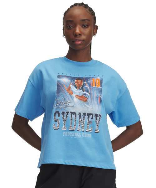 Sydney FC 25/26 UA Womens Dwight Yorke Tee Sky Blue