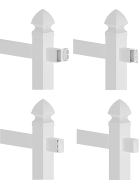 Real Estate Arm End Cap - Interior Fit (White)