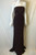 Jean Louis Scherrer Brown Strapless Satin Pleated Gown