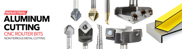 Aluminum Non Ferrous Metal Cutting CNC Router Bits