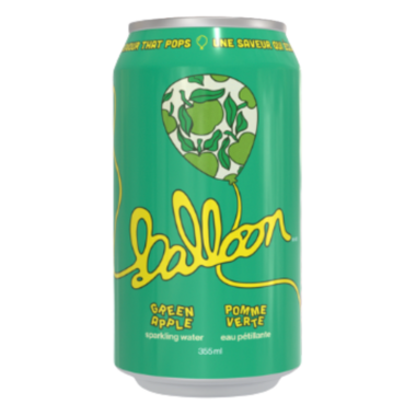 Balloon Sparkling Water Green Apple