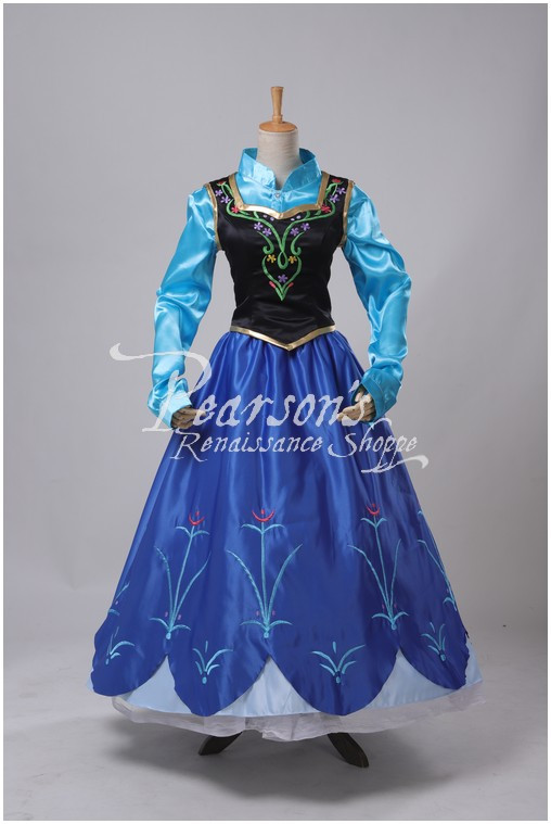 Frozen Anna Winter Embroidery Costume Set