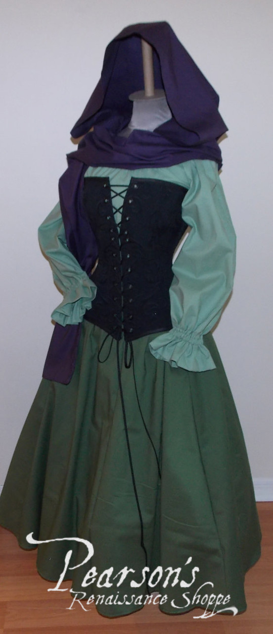 Briar Rose Sleeping Beauty Aurora Costume - corset medieval renaissance  clothing