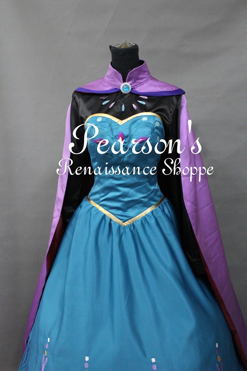 Frozen Elsa Coronation Embroidery Dress Set