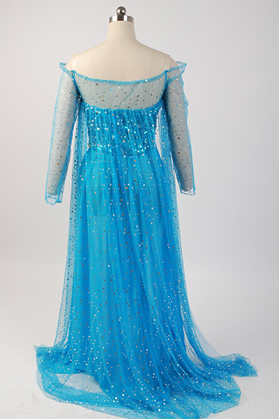 open lace back dress Disney Princess Frozen Elsa Party Dress main image 0