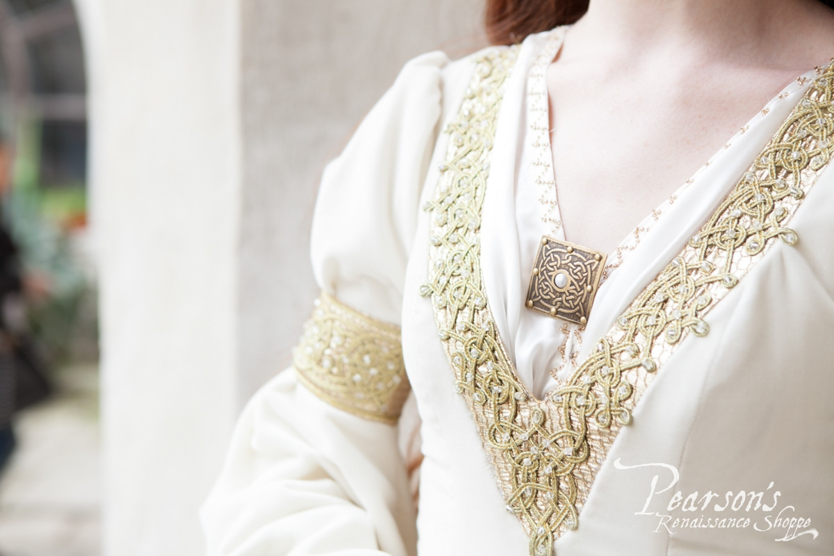 gold medieval wedding dress Size 8 Medieval Wedding Dress main image 1